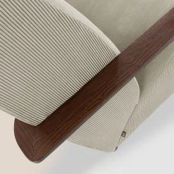 La Forma Fauteuil Rétro En Velours Côtelé - Marthan -Sema Design Boutique 16150 627675 frn05 web