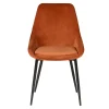 Zago Chaise Salle à Manger En Velours Cognac - Ben