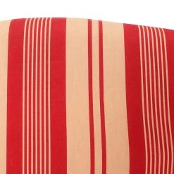 Comptoir De Famille Fauteuil Crapaud Rayé En Coton Rouge Et Pin - Margot 11 Comptoir De Famille Fauteuil Crapaud Rayé En Coton Rouge Et Pin - Margot -Sema Design Boutique 200242 DET03 WEB