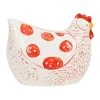 Comptoir De Famille Déco Poule Margotte Rouge En Porcelaine