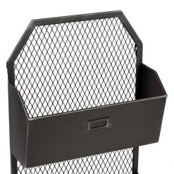 Comptoir De Famille Etagere Murale 2 Paniers Ferre Noir -Sema Design Boutique 201013 DET02 WEB