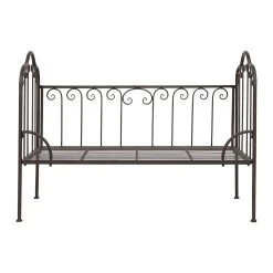 Comptoir De Famille Banquette 2 Places En Fer Brun - Charmet