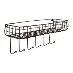 Comptoir De Famille Etagere Murale Avec 6 Crochets Cuisine Tradition Brun En Fer 7 Comptoir De Famille Etagere Murale Avec 6 Crochets Cuisine Tradition Brun En Fer -Sema Design Boutique 201324 DET02 WEB