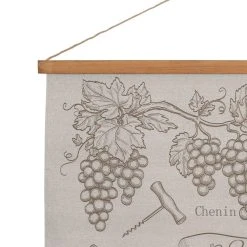 Comptoir De Famille Toile "viticulture" Brun 91x100cm 8 Comptoir De Famille Toile "viticulture" Brun 91x100cm -Sema Design Boutique 201368 DET02 WEB