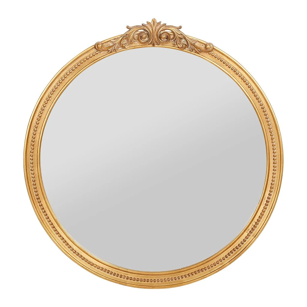 Comptoir De Famille Miroir Rond Doré 80x84cm - Sonate 3 Comptoir De Famille Miroir Rond Doré 80x84cm - Sonate