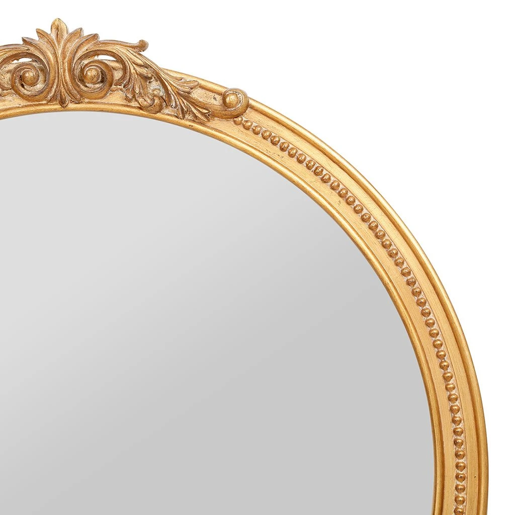 Comptoir De Famille Miroir Rond Doré 80x84cm - Sonate 4 Comptoir De Famille Miroir Rond Doré 80x84cm - Sonate – Image 2