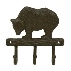 Comptoir De Famille Patère 3 Crochets En Fonte Brun - La Foret