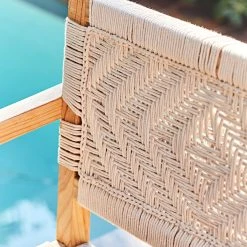 SEMA DESIGN Fauteuil Macrame Naturel En Pin Et Coton Tressé -Sema Design Boutique 215d6 amb jardin2022 3336 hd