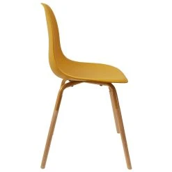 Home Déco Factory Chaise De Salle à Manger Scandinave Moutarde - Phenix -Sema Design Boutique 22fc4 3
