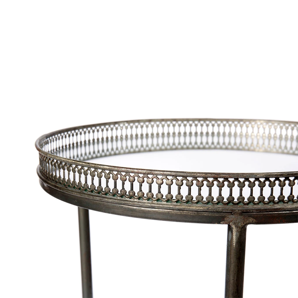 Côté Table Table Basse Gigogne (lot De 2) En Métal Bronze Et Miroir 4 Côté Table Table Basse Gigogne (lot De 2) En Métal Bronze Et Miroir – Image 2