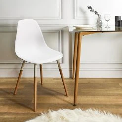 Home Déco Factory Chaise De Salle à Manger Scandinave Blanc - Phenix -Sema Design Boutique 2c0e7 5