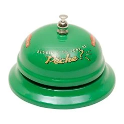 Natives Sonnette De Table "pechu" Vert En Fer