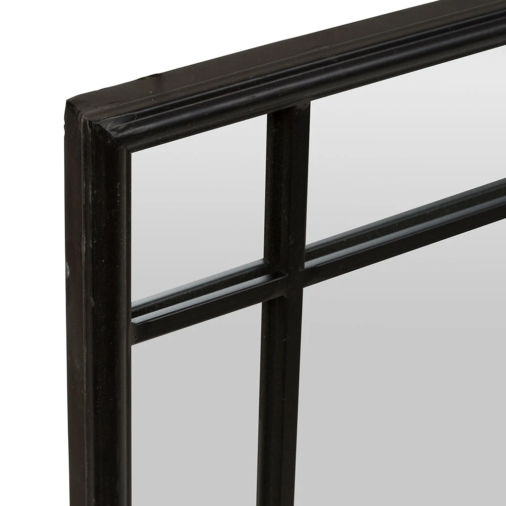 Côté Table Miroir Osaka Noir En Fer, Mdf 4 Côté Table Miroir Osaka Noir En Fer, Mdf – Image 2