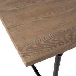 Côté Table Table à Manger En Sapin Et Pieds En Fer Noir 180x90cm - Tucson -Sema Design Boutique 35983 DET03 WEB