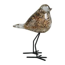 Côté Table Déco Moineau Serin Dorée 11X8H15cm