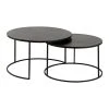 Côté Table Table Basse Gigogne Ronde (lot De 2) En Fer Noir - Felia -Sema Design Boutique 37335 DEB WEB