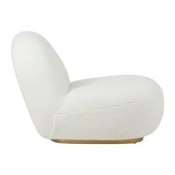 Côté Table Fauteuil Doudou Bouclette Blanc Et Doré - Maudan -Sema Design Boutique 38127 DET02 WEB