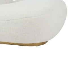 Côté Table Fauteuil Doudou Bouclette Blanc Et Doré - Maudan -Sema Design Boutique 38127 DET04 WEB
