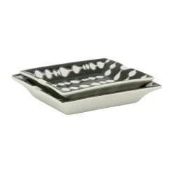 Côté Table Cendrier En Porcelaine Noir - Ecliptique -Sema Design Boutique 38588 DET03 WEB