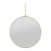 Côté Table Miroir Rond En Laiton Doré D29cm - Ornalise