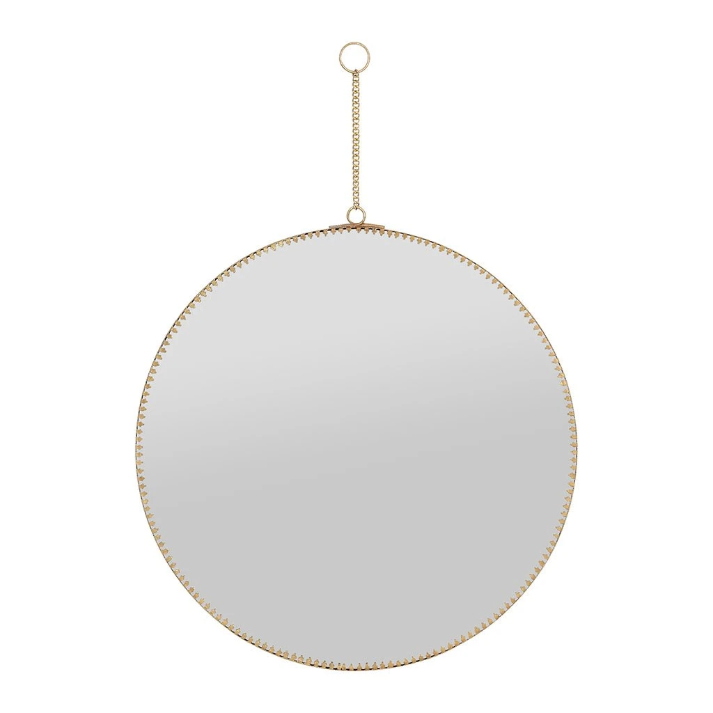 Côté Table Miroir Rond En Laiton Doré D29cm - Ornalise 2 Côté Table Miroir Rond En Laiton Doré D29cm - Ornalise