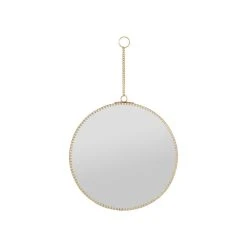 Côté Table Miroir Rond En Laiton Doré D20cm - Ornalise