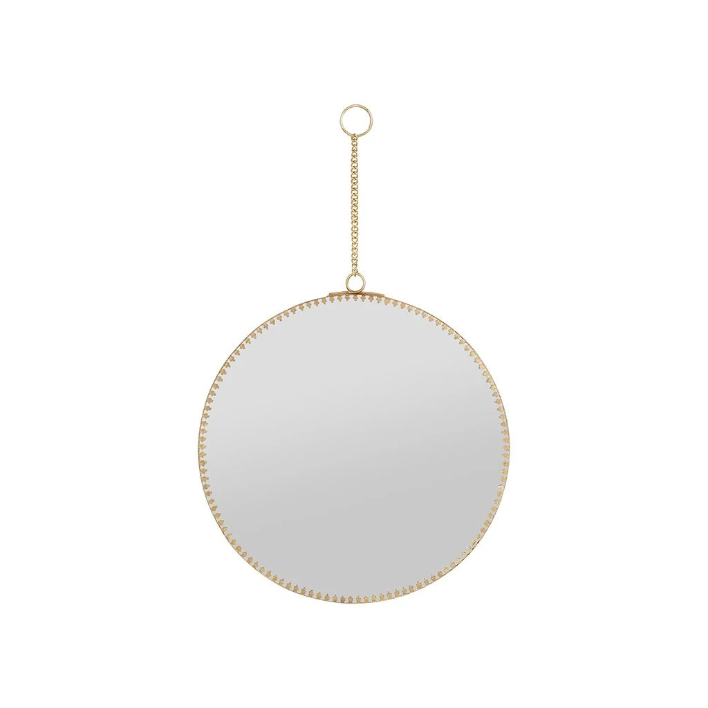 Côté Table Miroir Rond En Laiton Doré D20cm - Ornalise 3 Côté Table Miroir Rond En Laiton Doré D20cm - Ornalise