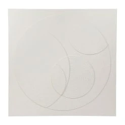 Côté Table Peinture-tableau Cercles Crème 100x100cm