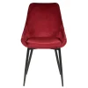 Zago Chaise Salle à Manger En Velours Rouge - Ben