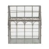 Jardin D'Ulysse Déco Serre Codette Gris En Fer, Verre