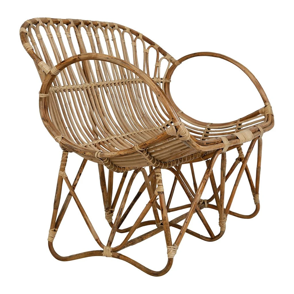 Jardin D'Ulysse Banquette 2 Places En Rotin Naturel 5 Jardin D'Ulysse Banquette 2 Places En Rotin Naturel – Image 3