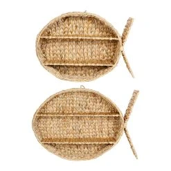 Jardin D'Ulysse Etagere Murale 2 Niveaux (en Lot De 2) Un été A La Mer Naturel Jacinthe D'eau Et Fer