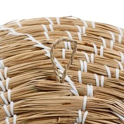 Jardin D'Ulysse Deco Murale (lot De 3) Un été A La Mer Naturel Et Blanc En Jonc De Mer -Sema Design Boutique 467042 DET02 WEB