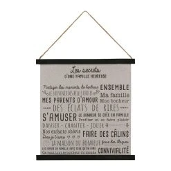 Jardin D'Ulysse Toile Secret De Famille Noir 50x50cm