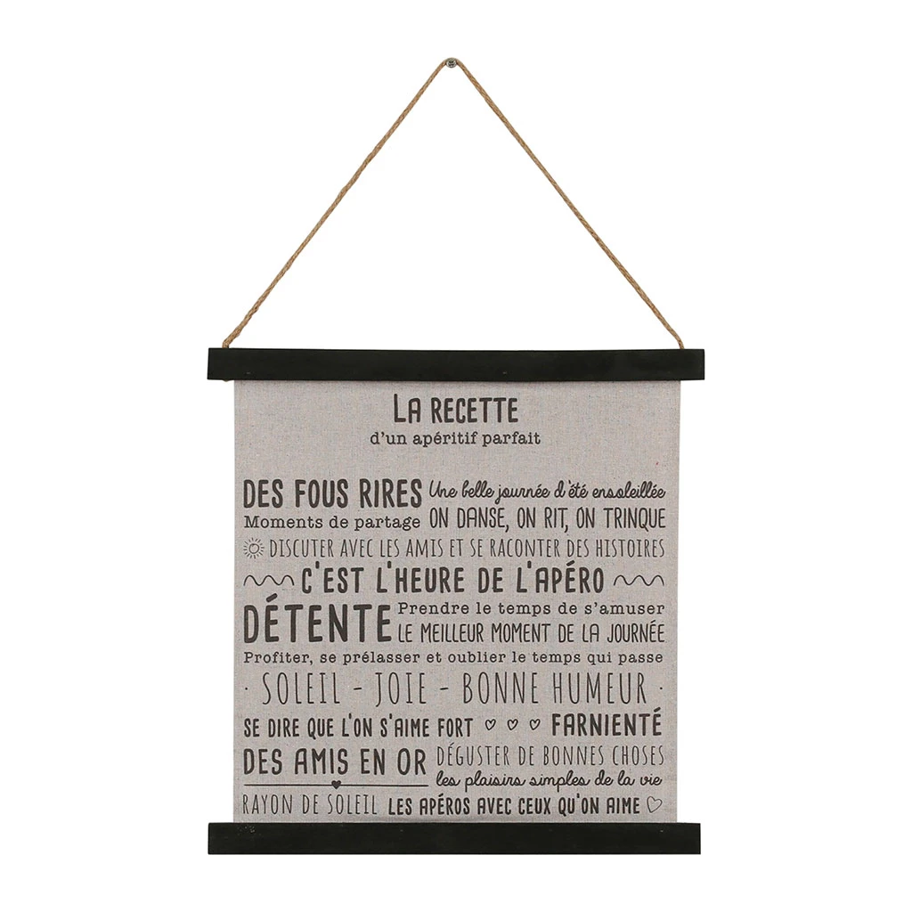 Jardin D'Ulysse Toile Recette De Famille Noir 40x40cm 3 Jardin D'Ulysse Toile Recette De Famille Noir 40x40cm