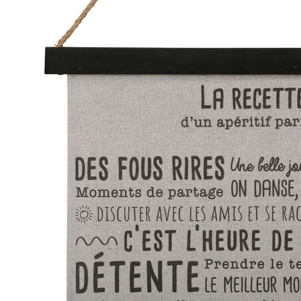 Jardin D'Ulysse Toile Recette De Famille Noir 40x40cm 4 Jardin D'Ulysse Toile Recette De Famille Noir 40x40cm – Image 2