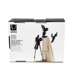 Umbra Crochet Mural Bonhomme Noir Buddy -Sema Design Boutique 604415 FRN04 WEB