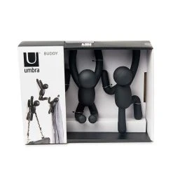Umbra Crochet Mural Bonhomme Noir Buddy -Sema Design Boutique 604415 FRN05 WEB
