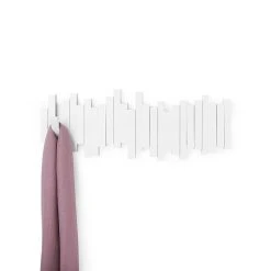 Umbra Patère Murale 5 Crochets Rabattables Blanc -Sema Design Boutique 604420 FRN05 WEB