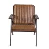 Zago Fauteuil Effet Cuir Marron Clair - Lewis -Sema Design Boutique 606285 FRN01 WEB