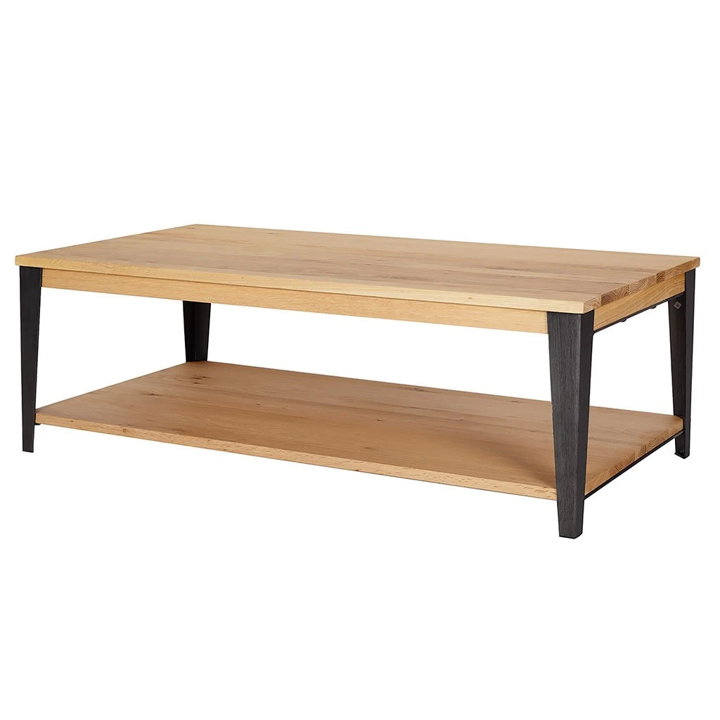 Zago Table Basse En Chêne Massif Et Pieds Acier L120cm - Manny 5 Zago Table Basse En Chêne Massif Et Pieds Acier L120cm - Manny – Image 3