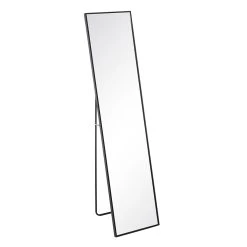 Ixia Miroir Noir Aluminium-cristal Décoration 35x2.50x151cm