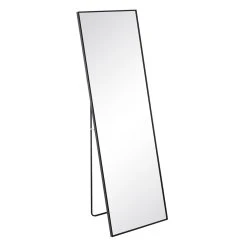 Ixia Miroir Noir. Aluminium-cristal 50x2.50x160cm