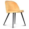 Opjet Chaise Salle à Manger En Velours Miel - Ingrid