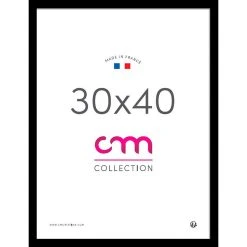 CM Création Cadre Photo Noir 30x40cm - Lario