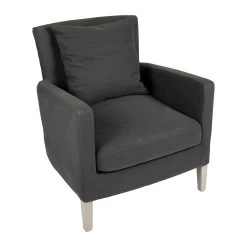 Durieux Fauteuil En Tissu Gris Anthracite - Boniface 12 Durieux Fauteuil En Tissu Gris Anthracite - Boniface -Sema Design Boutique 609183 DET01 WEB