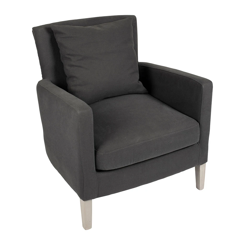 Durieux Fauteuil En Tissu Gris Anthracite - Boniface 6 Durieux Fauteuil En Tissu Gris Anthracite - Boniface – Image 4