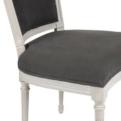 Durieux Chaise Salle à Manger Baroque Anthracite - Paris -Sema Design Boutique 609196 DET03 WEB