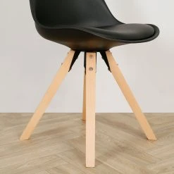 Casita Chaise Salle à Manger En Bois Naturel Et Noir - Leonce -Sema Design Boutique 614121 SITU04 WEB