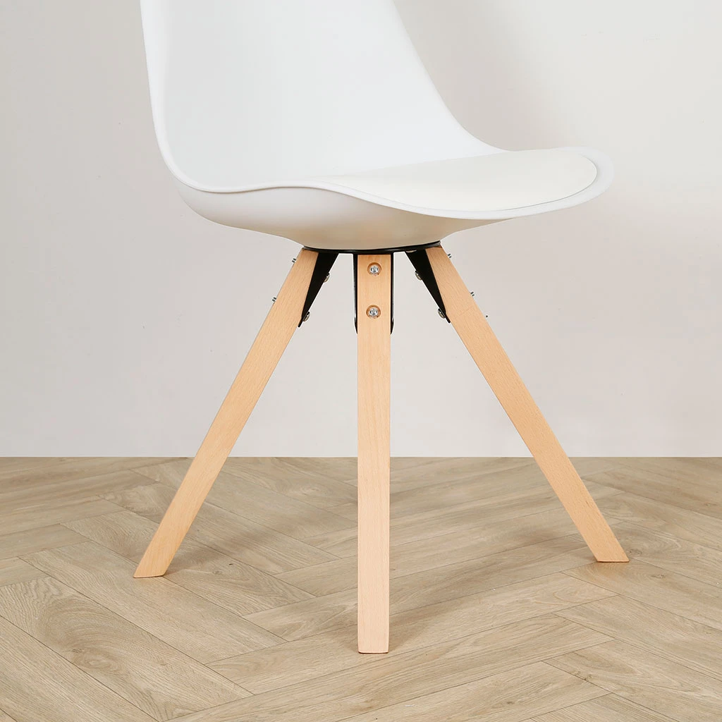 Casita Chaise Salle à Manger En Bois Naturel Et Blanc - Leonce 8 Casita Chaise Salle à Manger En Bois Naturel Et Blanc - Leonce – Image 6